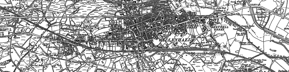 Old map of Portobello in 1885