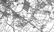 Old Map of Willesborough, 1896