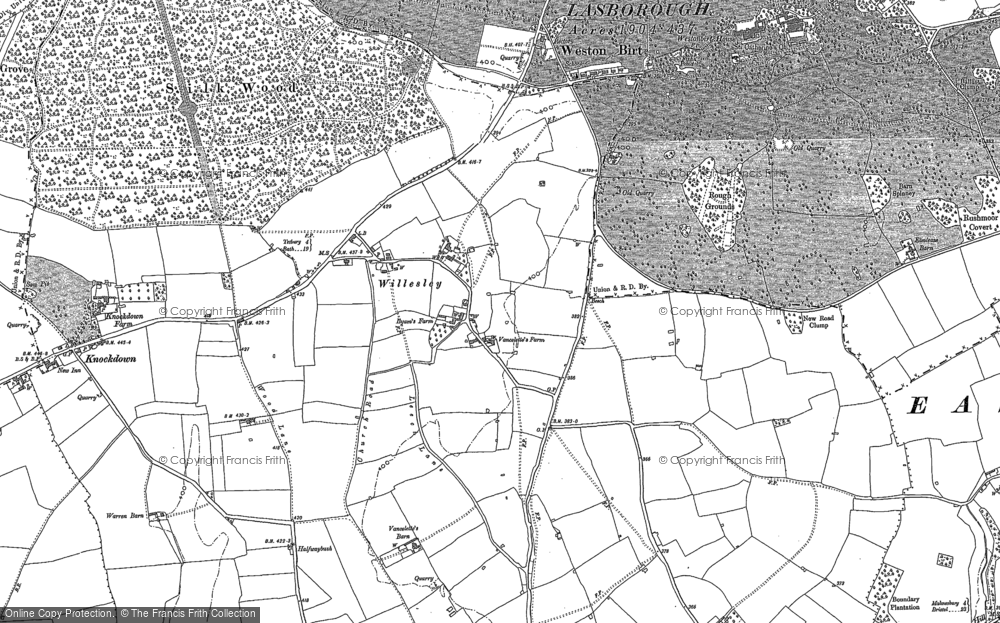 Old Map of Willesley, 1899 - 1901 in 1899