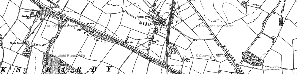 Old map of Little Walton in 1901