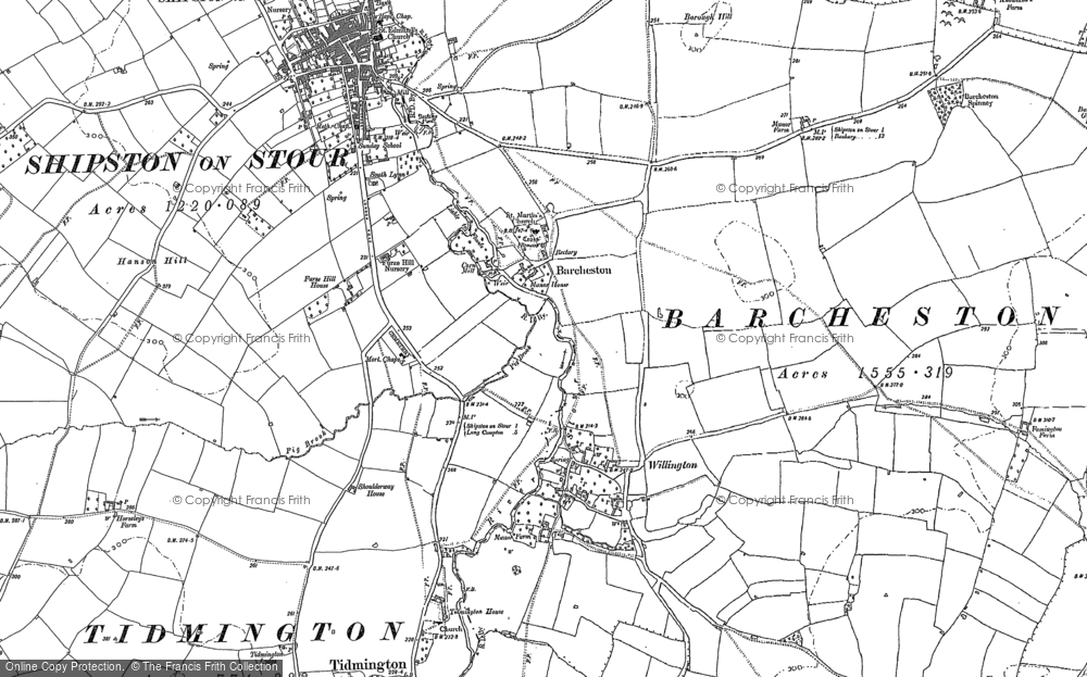 Old Map of Willington, 1900 - 1904 in 1900