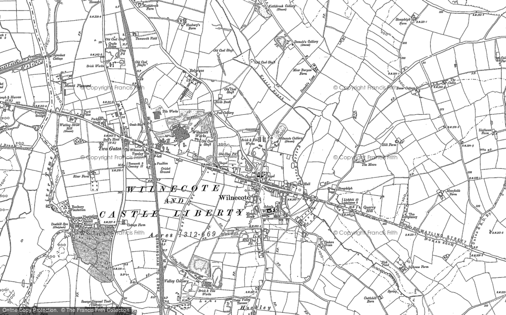 Old Map of Wilnecote, 1883 - 1901 in 1883