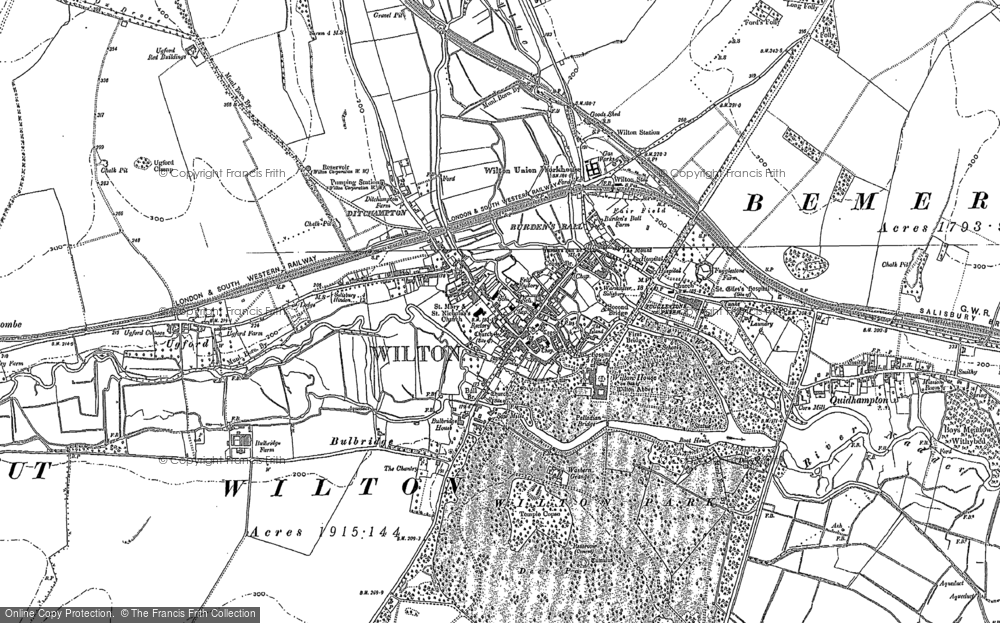 Old Map of Wilton, 1899 - 1900 in 1899