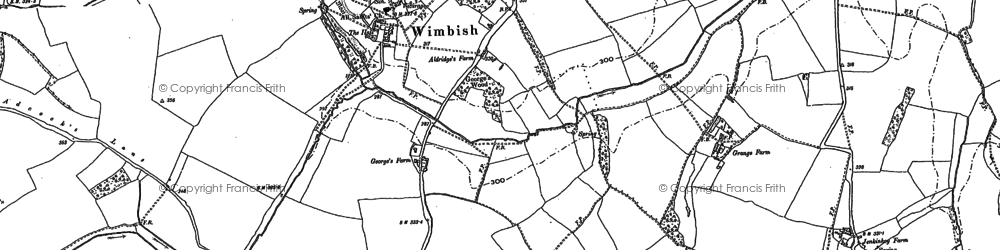 Old map of Howlett End in 1896