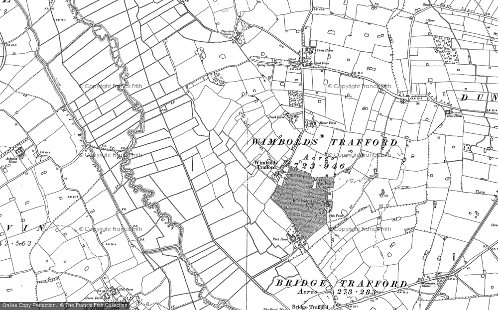 Old Map of Wimbolds Trafford, 1897 - 1898 in 1897