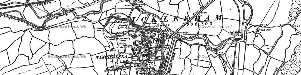 Old map of Wickham Manor in 1907