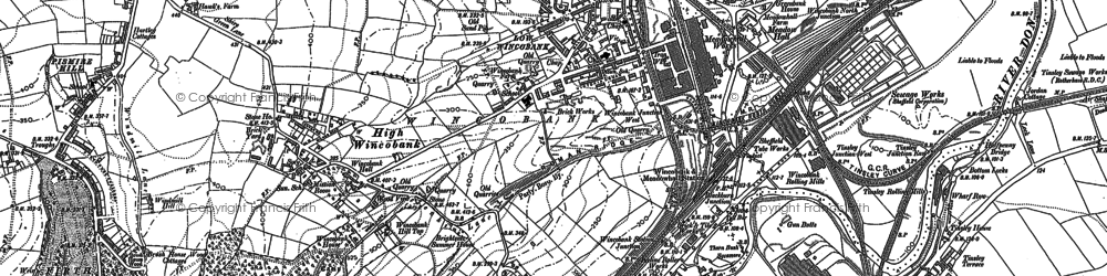 Old map of Pismire Hill in 1890