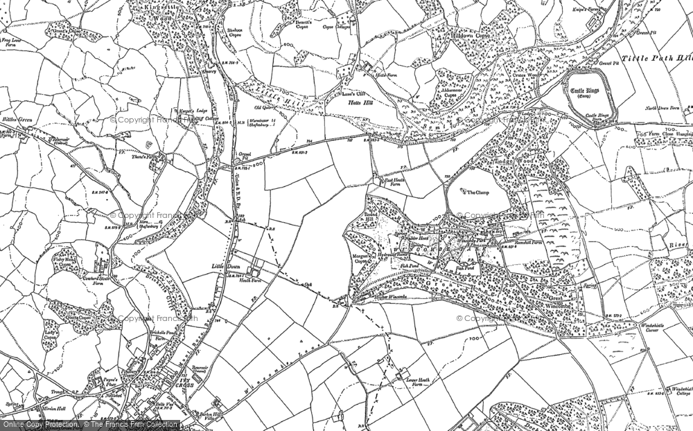 Old Map of Wincombe Park, 1900 - 1924 in 1900