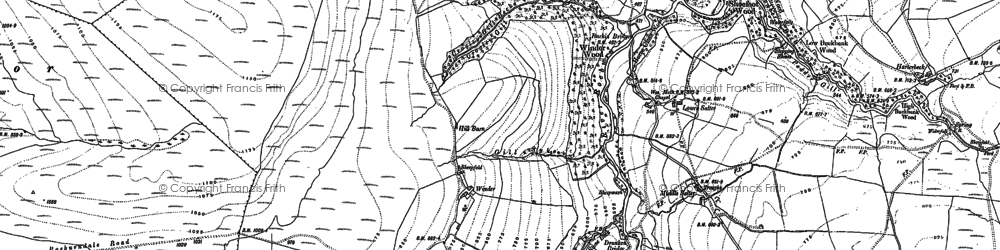 Old map of Whit Moor in 1910