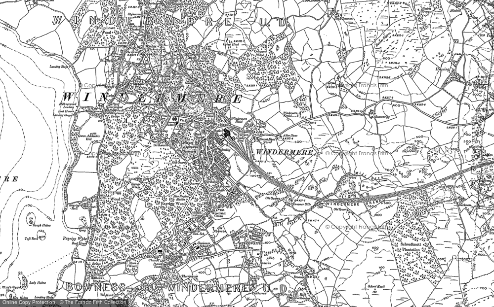 Old Map of Historic Map covering Banner Rigg in 1897