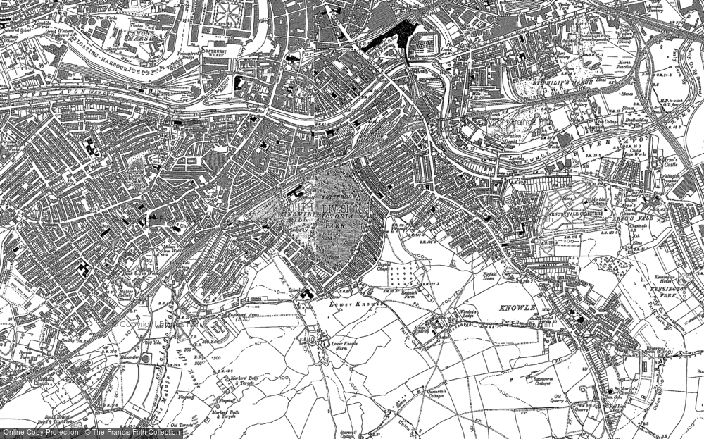 Old Map of Windmill Hill, 1902 in 1902