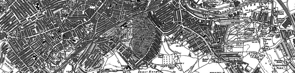 Old map of Windmill Hill in 1902