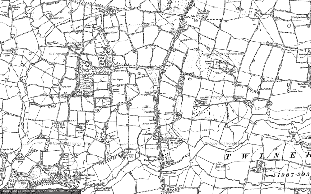 Old Map of Wineham, 1896 in 1896