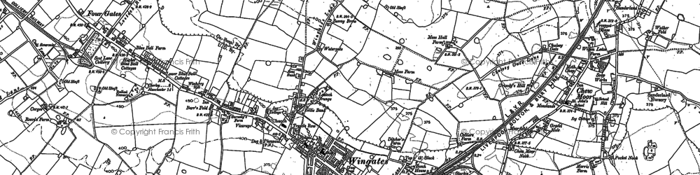 Old map of Hilton House in 1892