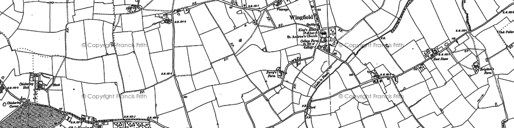 Old map of Wingfield College in 1903