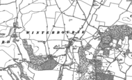 Old Map of Winterbourne, 1898