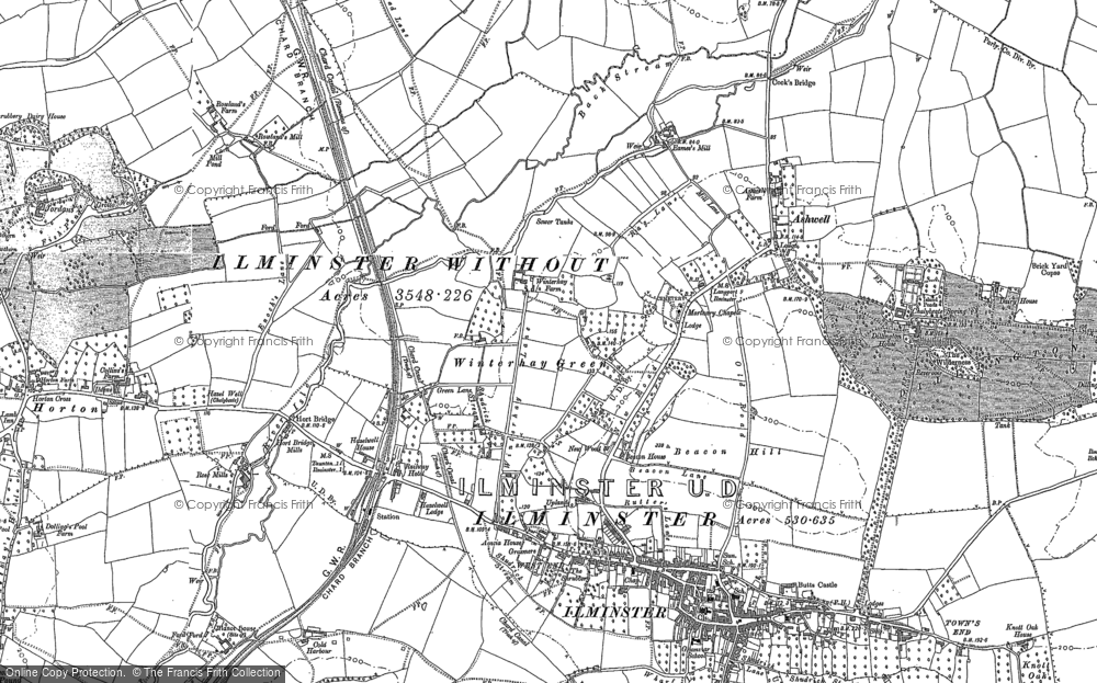Old Map of Winterhay Green, 1886 - 1901 in 1886
