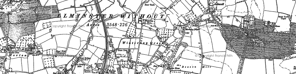 Old map of Winterhay Green in 1886