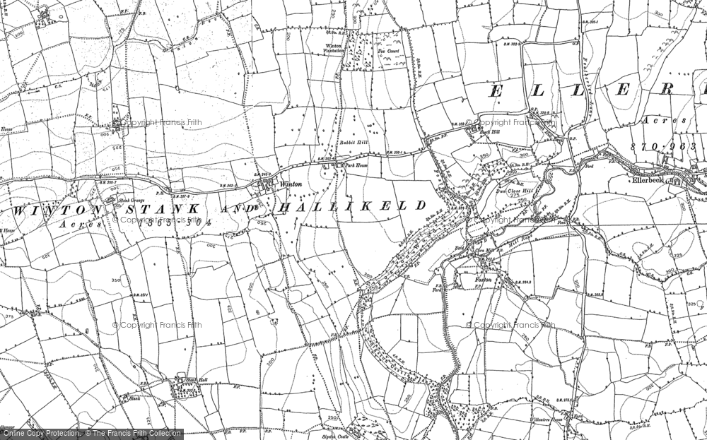 Old Map of Winton, 1892 - 1893 in 1892