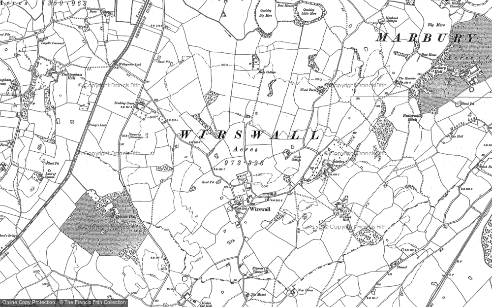Old Map of Wirswall, 1897 - 1909 in 1897