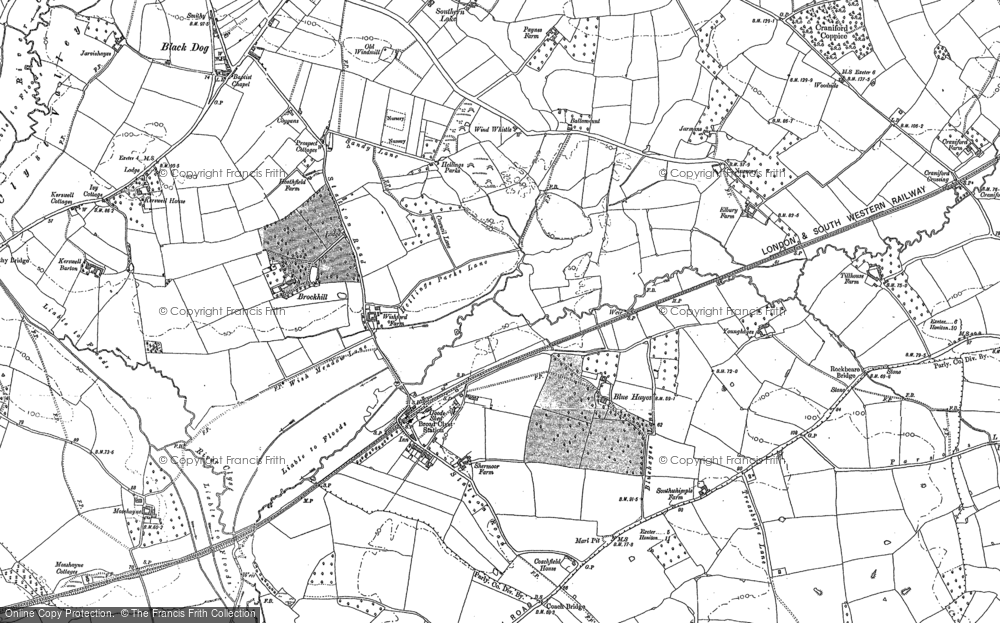 Old Map of Wishford Fm, 1886 - 1888 in 1886