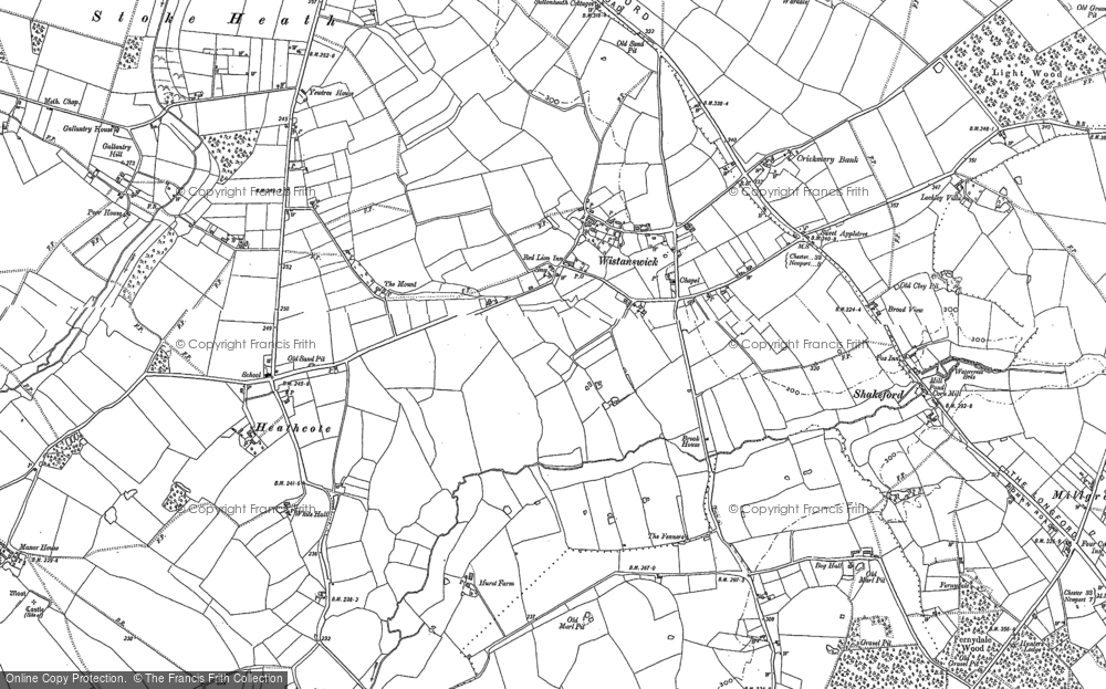 Old Map of Wistanswick, 1880 - 1900 in 1880