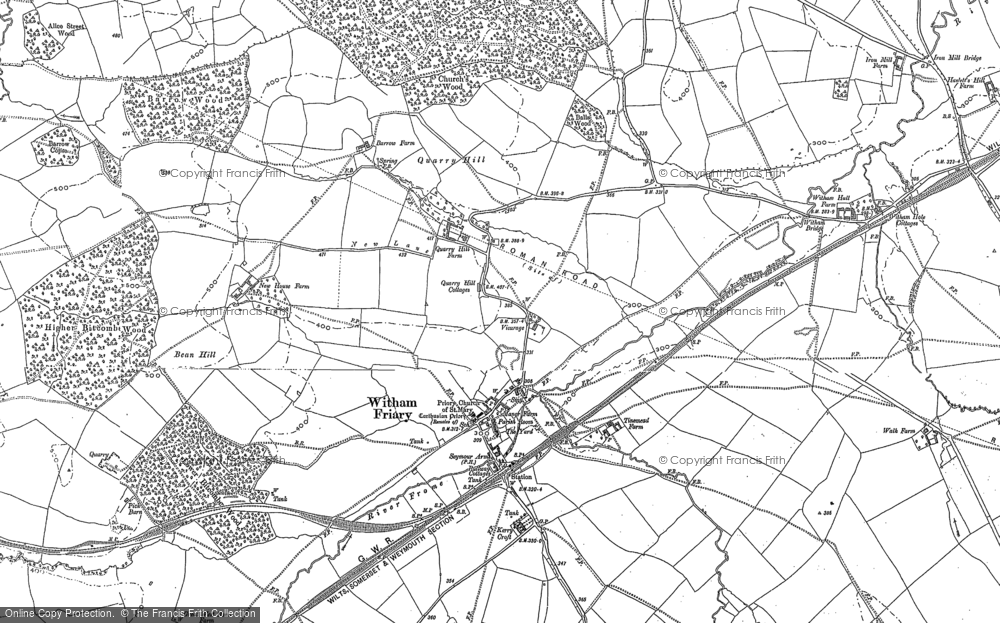 Old Map of Witham Friary, 1902 in 1902