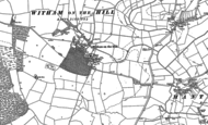 Old Map of Witham on the Hill, 1886 - 1887