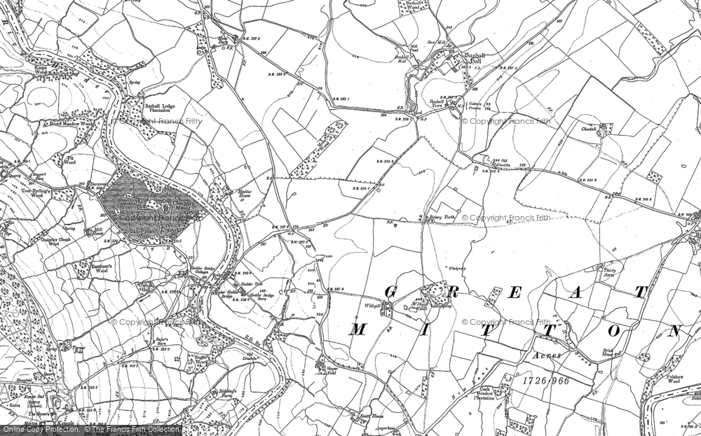 Old Map of Withgill, 1907 in 1907