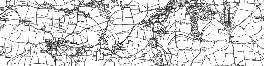 Old map of Withielgoose Mills in 1880