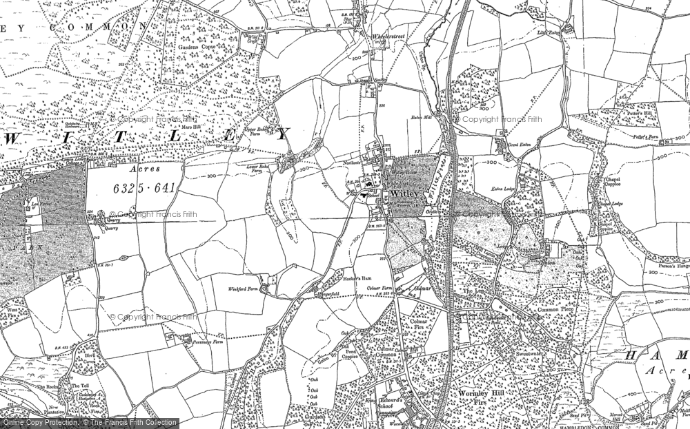 Old Map of Witley, 1870 - 1896 in 1870