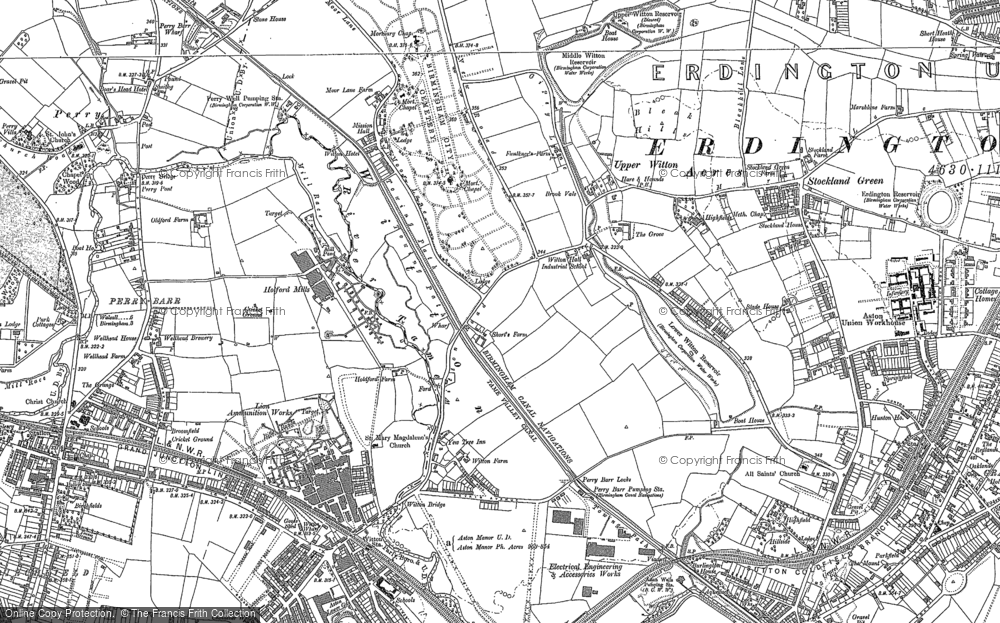 Old Map of Witton, 1901 - 1902 in 1901
