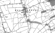 Old Map of Wold Newton, 1887