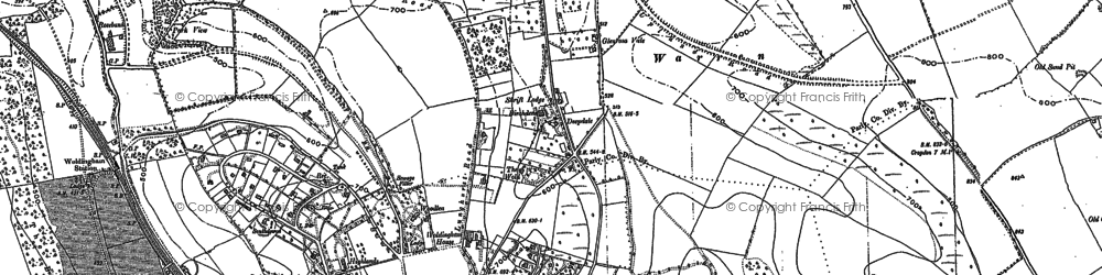 Old map of Worms Heath in 1895