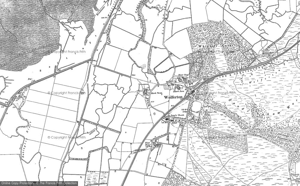 Old Map of Wolferton, 1904 in 1904