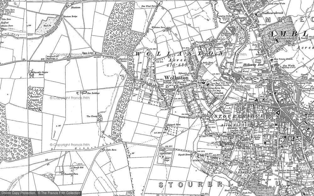 Old Map of Wollaston, 1901 in 1901