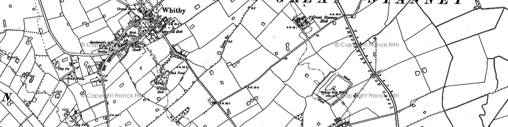 Old map of Wolverham in 1897