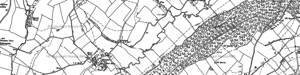 Old map of Wolverton in 1883