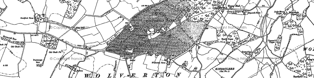 Old map of Wolverton in 1894