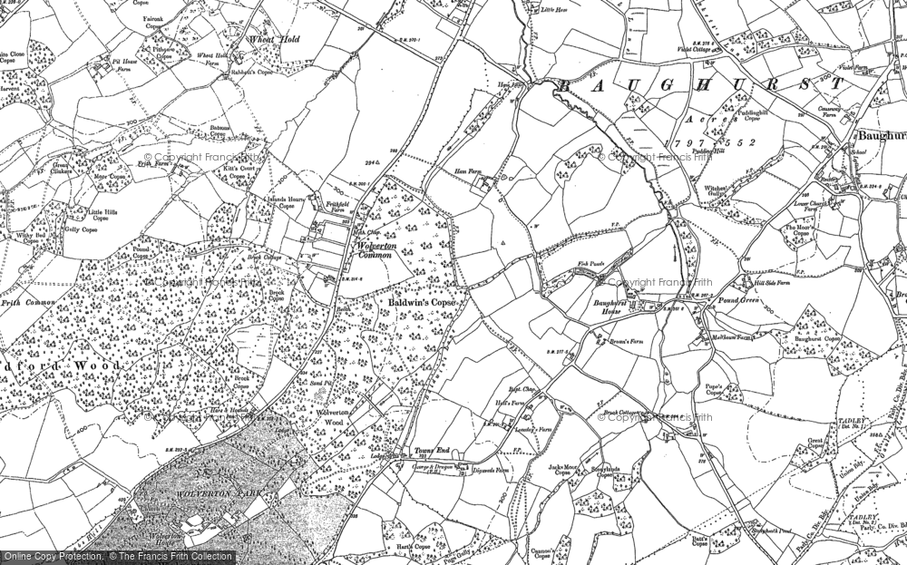 Old Map of Wolverton Common, 1894 in 1894