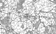 Old Map of Wolvesnewton, 1899 - 1900