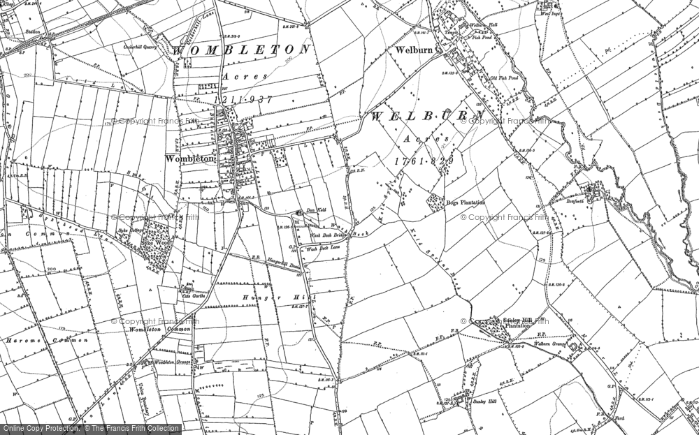 Old Map of Historic Map covering Tilehouse Br in 1891