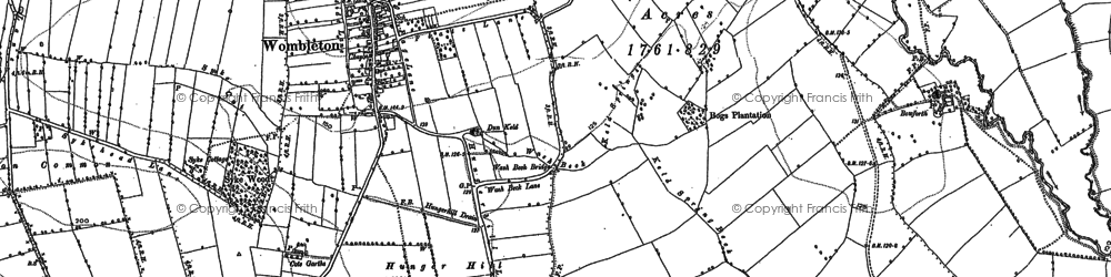 Old map of Bowforth in 1891