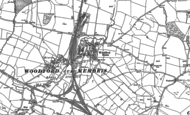 Old Map of Woodford Halse, 1883 - 1899