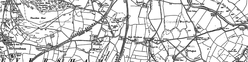 Old map of Deepthwaite in 1896