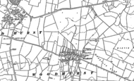 Old Map of Woodhurst, 1887 - 1900