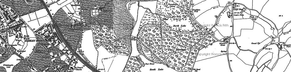 Old map of Woodley in 1898