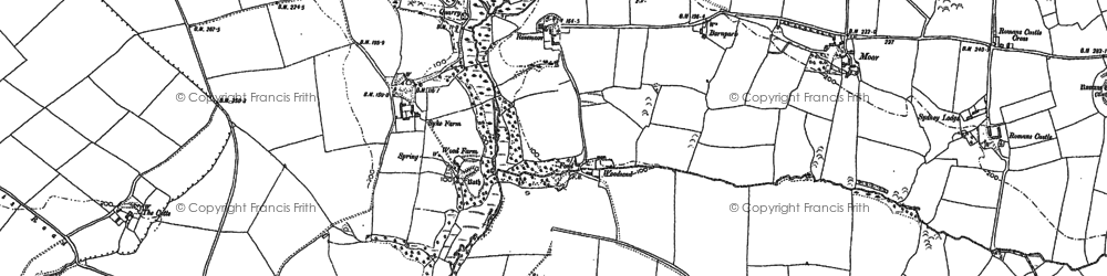 Old map of Woodsend in 1906