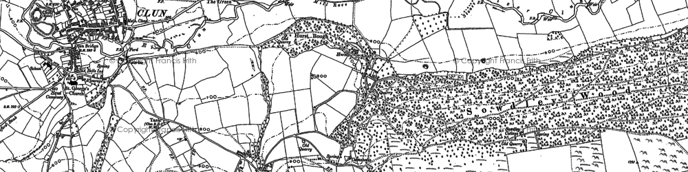 Old map of Pen-y-wern in 1883