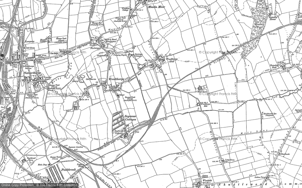 Old Map of Woodthorpe, 1876 - 1897 in 1876